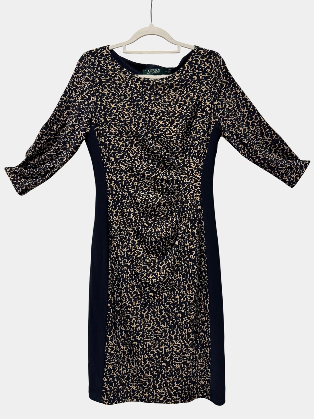 Lauren Ralph Lauren Animal  Print Cheetah Sheath Dress 10 Nwt